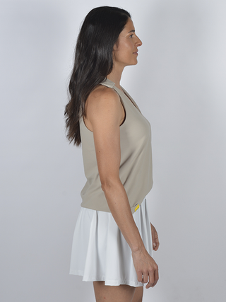 Sleeveless polo shirt